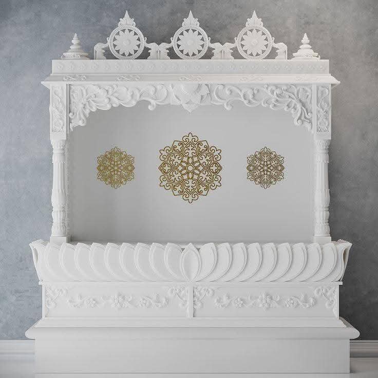 Handcrafted Stone Home Mandir - Design #1