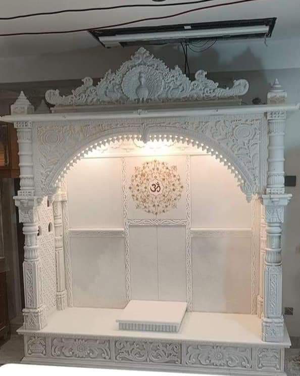 Handcrafted Stone Home Mandir - Design #15