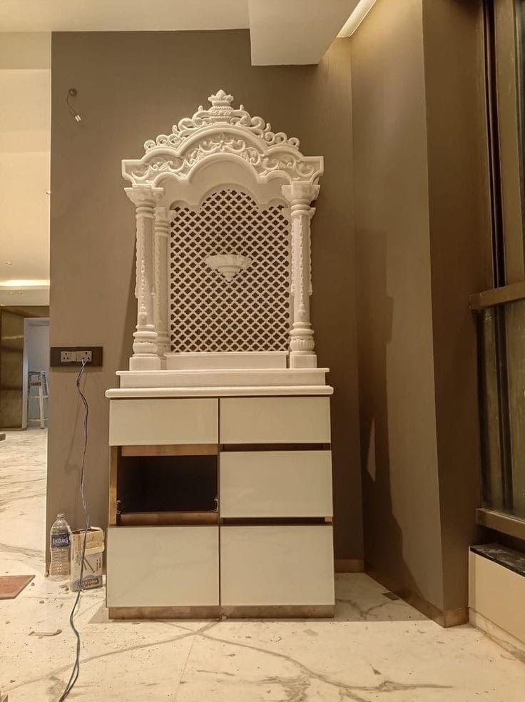 Handcrafted Stone Home Mandir - Design #16